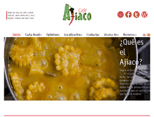 Tablet Screenshot of ajiacocafe.com